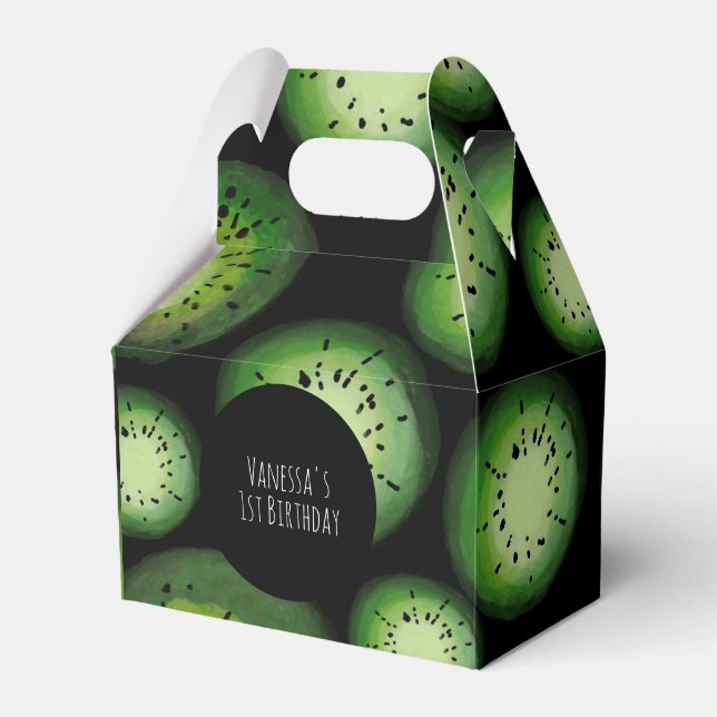 Ballotins Fruit Kiwi Anniversaire Noir (Verso)