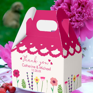 Ballotins Fuchsia rose gras et brillant couleur Mariage flor