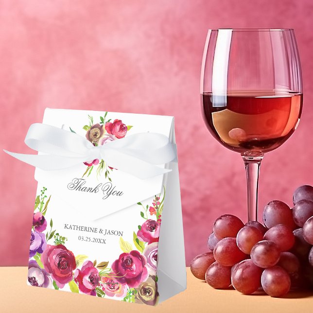 Ballotins Fuchsia rose Roses Chic Mariage Floral de printemp (Créateur téléchargé)