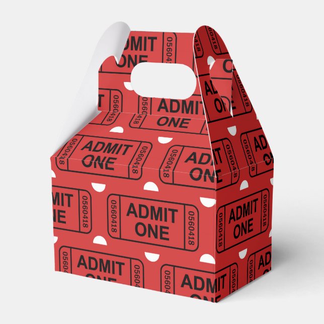 Ballotins Fun Movie ticket motif fête de faveur boîte (Verso)