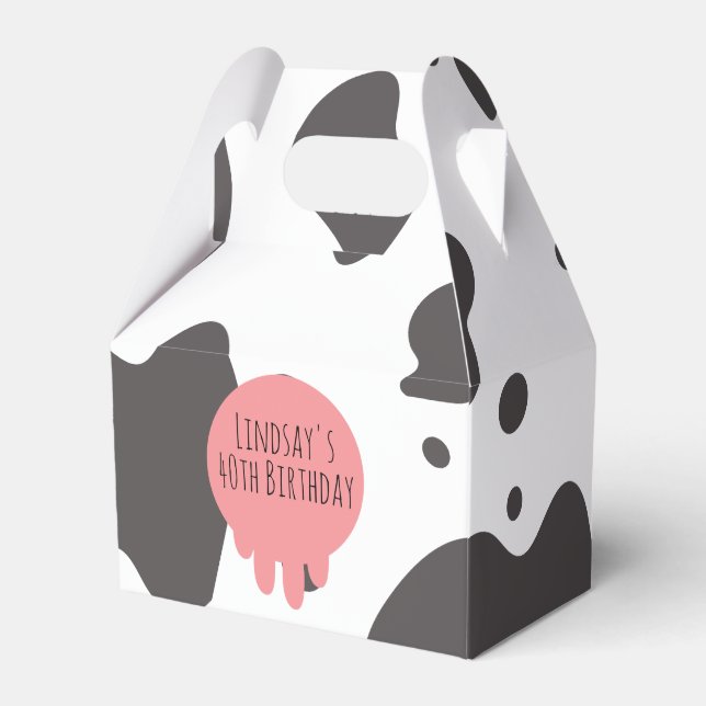 Ballotins Funny Cow Print Adult Party 40e Anniversaire (Verso)