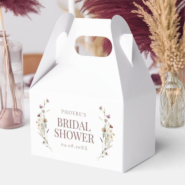Ballotins Gable de douche de mariée à fleurs sauvages aquare (Créateur téléchargé)