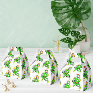 Ballotins Gable Favor Box Happy St. Patrick's Day Rabbit 