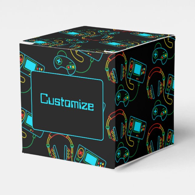 Ballotins Gamer Retro Neon Cube (Verso)