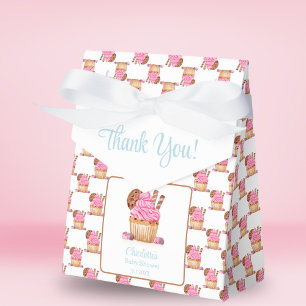 Ballotins Gâteau eau-forte rose avec Baby Shower au chocolat