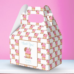 Ballotins Gâteau eau-forte rose avec Baby Shower au chocolat