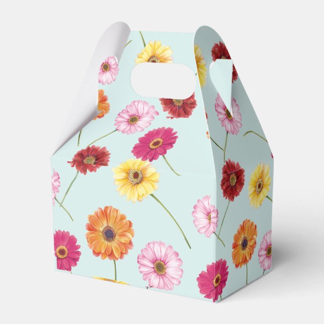 Ballotins Gerbera,pink,red,orange,yellow (Verso)