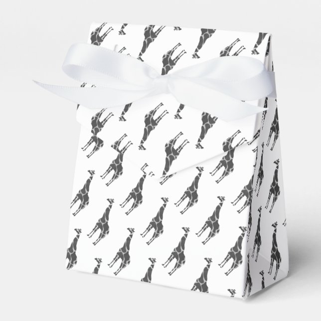 Ballotins Giraffe Silhoutte noir et gris (Verso)