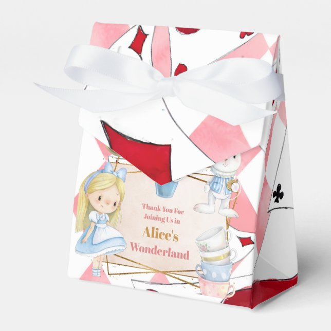 Ballotins Girl Alice au pays des merveilles Thé d'anniversai (Verso)