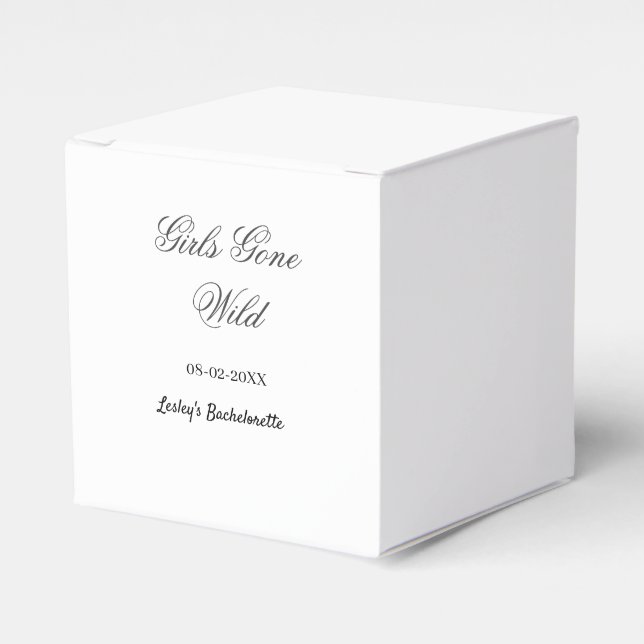 Ballotins Girls Gone wild Bachelorette party name date bride (Verso)