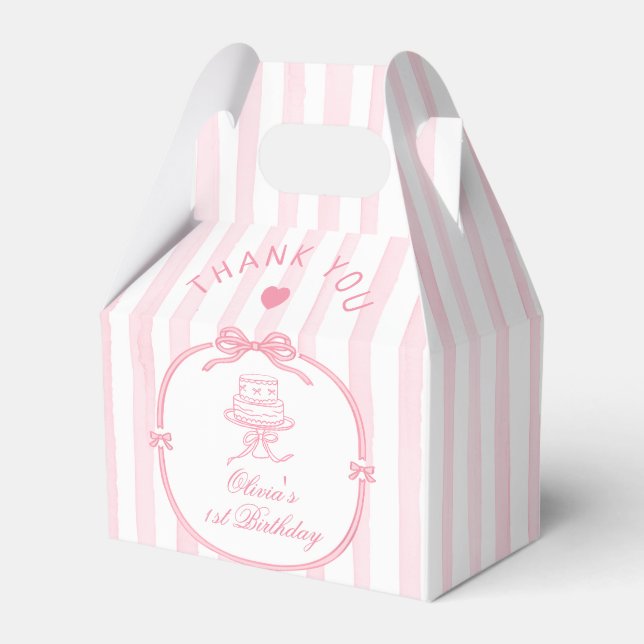 Ballotins Girls Just Wanna be One Pink Bow Thank You (Verso)