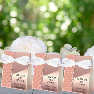 Ballotins Glam Rose Gold Parties scintillant déchiré métal