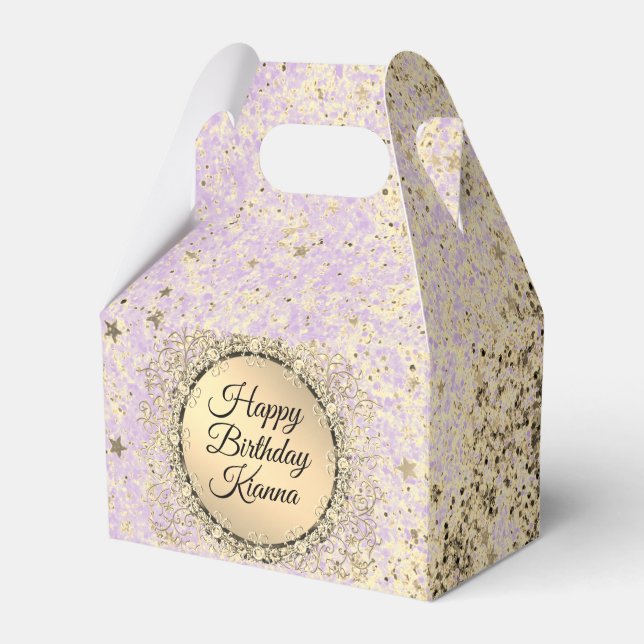 Ballotins Glitterie Whimsérique Starry Lavender Ballotin (Verso)
