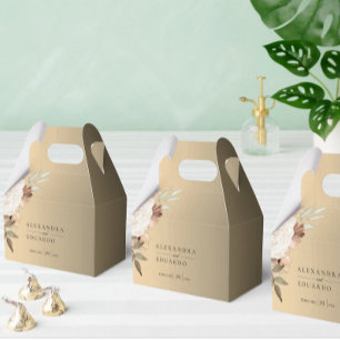 Ballotins Gold Boho Fleurs sauvages mariage élégant