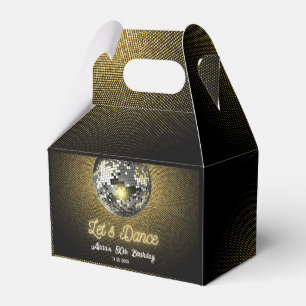 Ballotins Gold Halftone Disco Ball Dansons Anniversaire