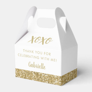 Ballotins Gold Parties scintillant Moderne XOXO Girly Party