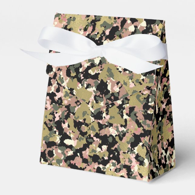 Ballotins Gold Pink Green Camouflage noir fête d'anniversair (Verso)