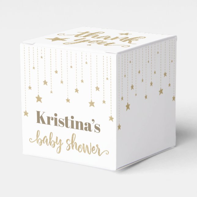 Ballotins Gold Twinkle Twinkle Little Star Baby shower (Verso)