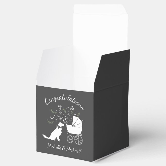 Ballotins Golden Retriever Baby shower chien genre neutre (Ouvert)