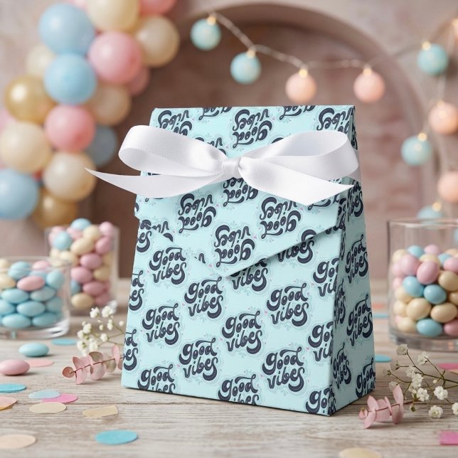 Ballotins Good Vibes Favor Boxes (Créateur téléchargé)