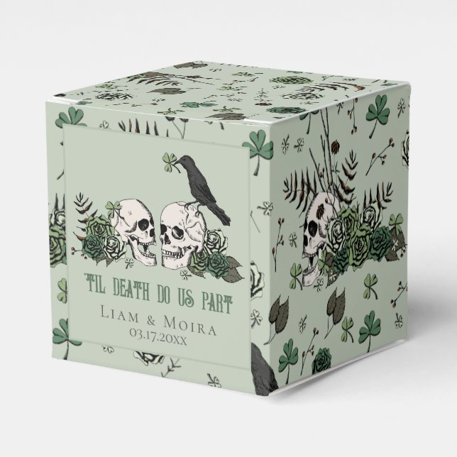 Ballotins Gothique St Patricks Day Floral Skull Irlandais Ma (Verso)