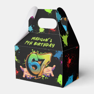 Ballotins Graffiti Six Seven Birthday Favor Box