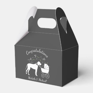 Ballotins Grand Baby shower de Chien Danois gris chicot