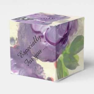 Ballotins Grand ballotin fleuri violet