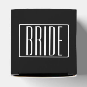 Ballotins Gras & Moderne Votre Nom ou Mot Blanc sur Noir