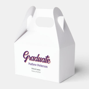 Ballotins Gras type simple noir classe moderne graduation