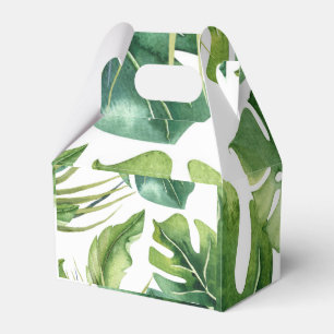 Ballotins Green Elegant Tropical Summer Palm Feuille Chic