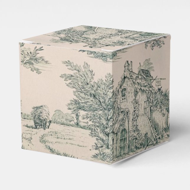 Ballotins Green French Pays Toile Toile Canvas Party Favoris (Verso)