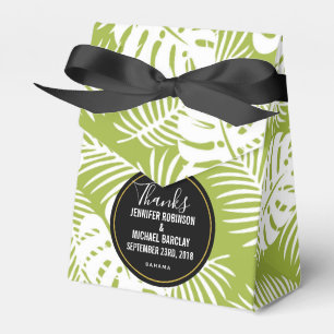 Ballotins Green Palm Leaves Rainforest Pattern