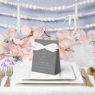 Ballotins Gris minimaliste Mariage type gras