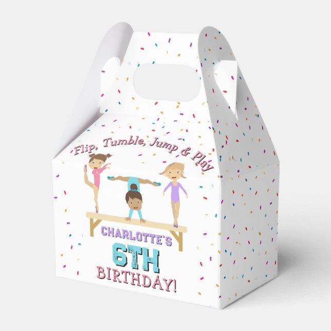 Ballotins Gymnastique Enfants Fille Anniversaire Thème de fê (Verso)