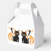 Halloween adorable Chat noir Citrouille et chauve-