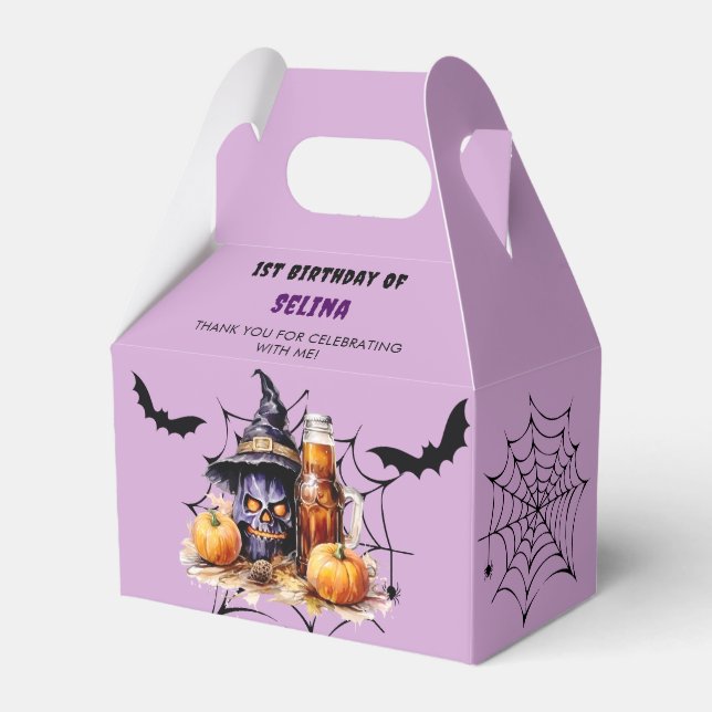 Ballotins Halloween Anniversaire Jolie Sorcière Fête Favoris (Verso)