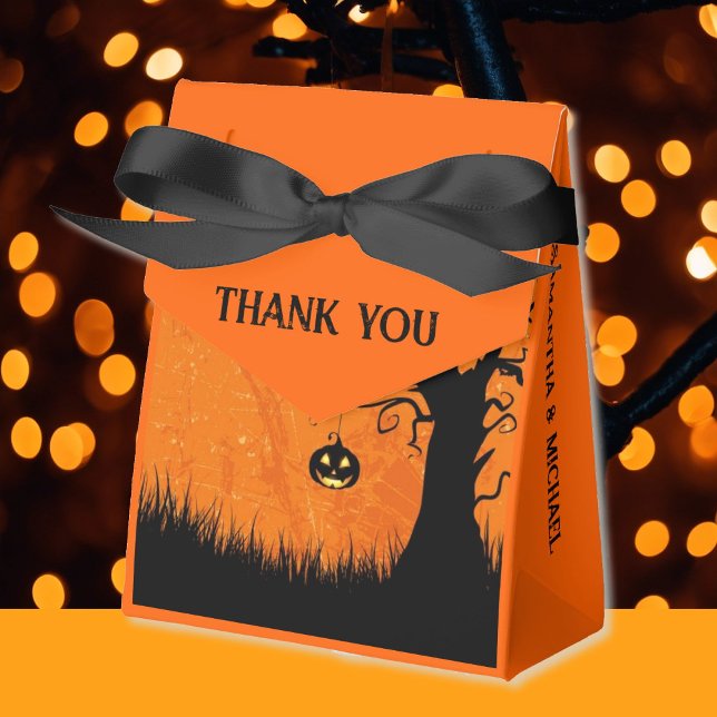 Ballotins Halloween Mariage Personnalisé Noms et Arborescenc (Créateur téléchargé)
