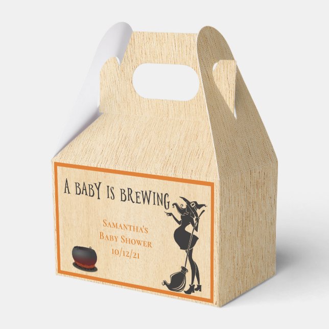 Ballotins Halloween Witch Octobre Baby shower Merci Favo (Verso)