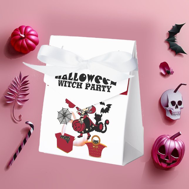 Ballotins Halloween Witch Party Jack-o'-lantern Cobweb Éffra (Halloween Witch Party Jack O Lantern Cobweb Spooky Favor Boxes)