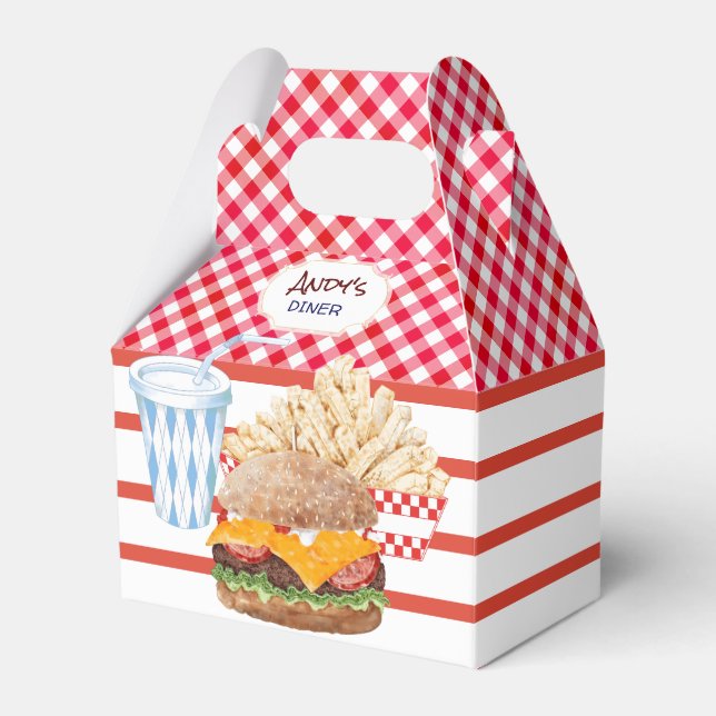 Ballotins Hamburger Fries Restauration rapide BBQ En vichy D (Verso)