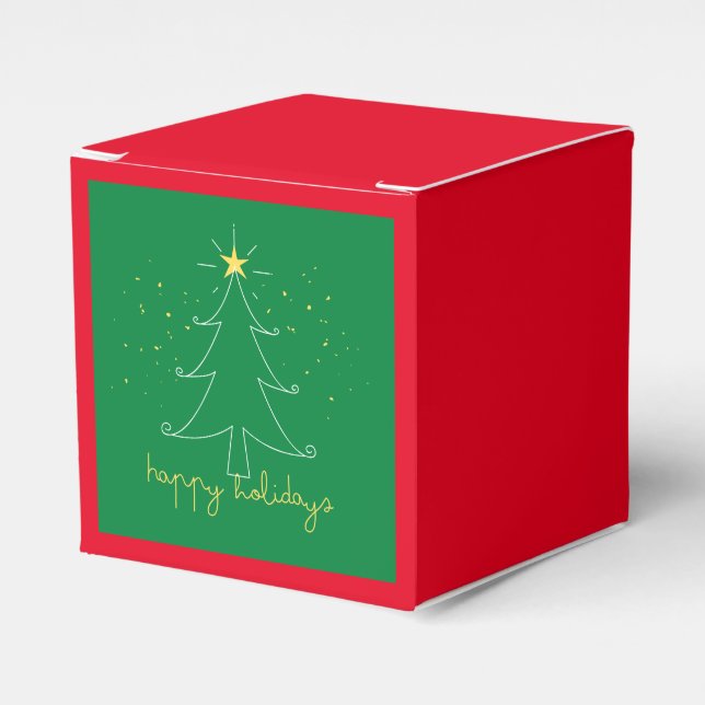 Ballotins Happy Holidays élégante boîte cadeau de Noël (Verso)