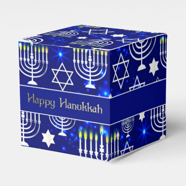 Ballotins Heureux Hanoukka Menorah Cube (Verso)