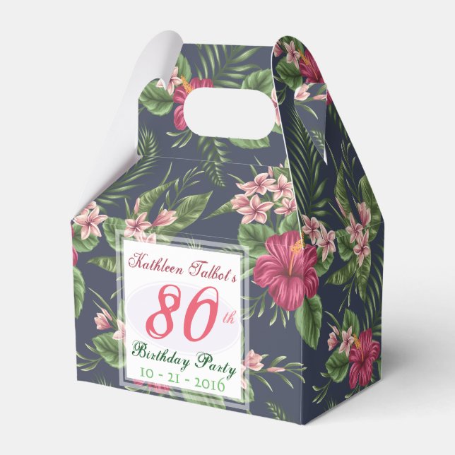 Ballotins Hibiscus 80e anniversaire Merci Ballotin (Verso)
