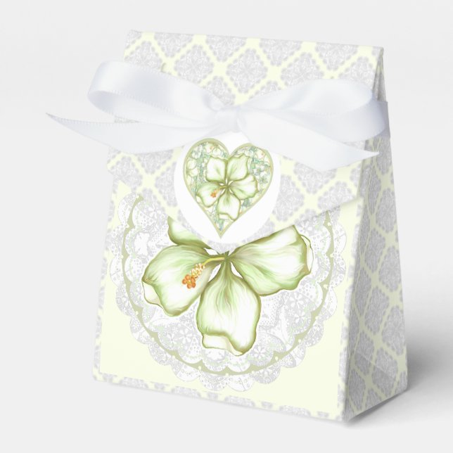 Ballotins Hibiscus & dentelle BLANC (Verso)