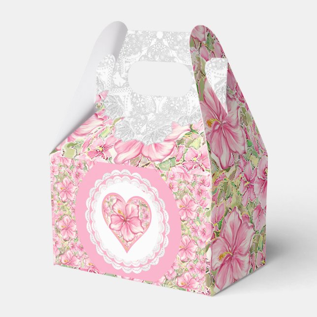 Ballotins Hibiscus & dentelle PINK (Verso)