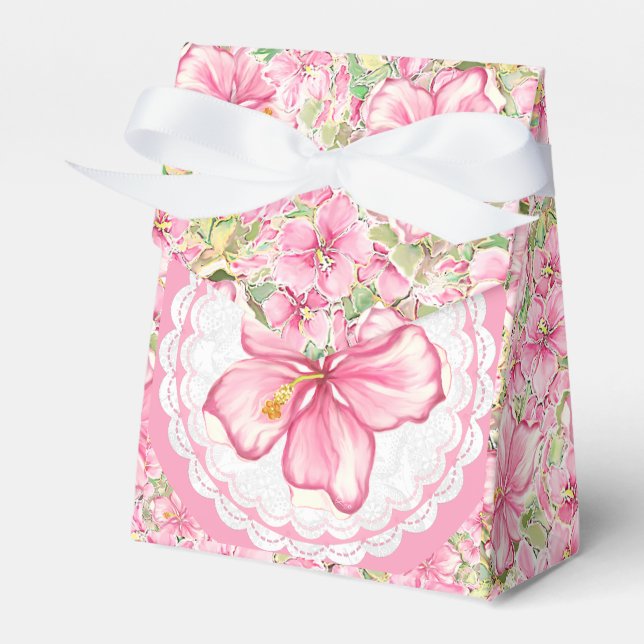 Ballotins Hibiscus & dentelle PINK (Verso)