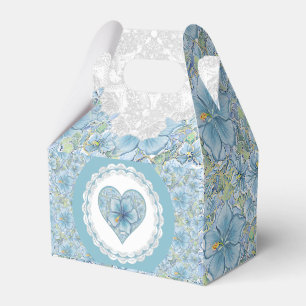 Ballotins Hibiscus & dentelle TURQUOISE