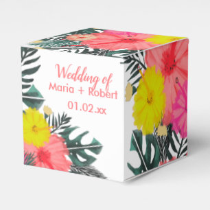 Ballotins Hibiscus Hawaii Tropical Main Tirée Bright Mariage