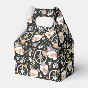 Ballotins Hippie Halloween Skulls et Fleurs Motif